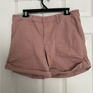 Rose Canvas Shorts